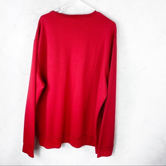 [Ralph Lauren] Men's Classic Red Crewneck Pullover - Picture 4 of 6